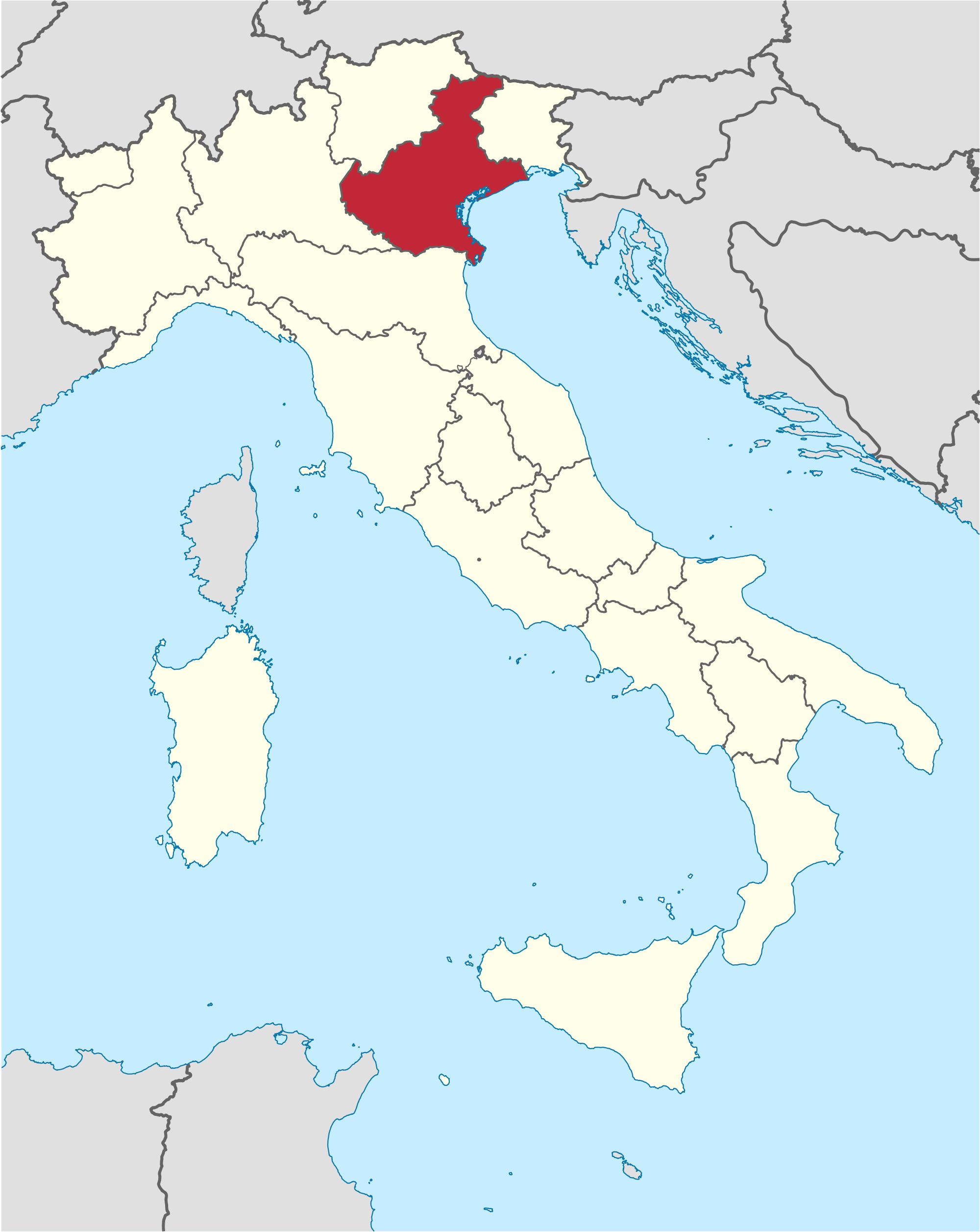 Veneto map